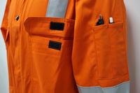 Combinaison en stock 100% coton FR Vêtements de travail ignifuges Combinaison de travail réfléchissante Vêtement de travail haute visibilité Combinaison de sécurité uniforme