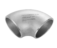 Raccord de tuyauterie à souder bout à bout en acier inoxydable 304 316L, coudes à 45, 90, 180 degrés, LR SR, taille personnalisée, directement de l'usine