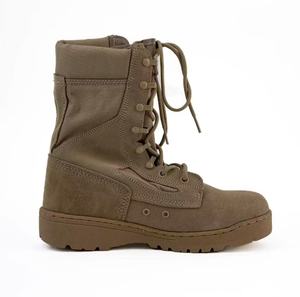 Bottes de combat hautes en daim marron coyote TSB15 pour hommes, respirantes, antidérapantes, pour la randonnée et la chasse en extérieur - Product Image 1