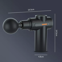 Nouveau pistolet de massage électrique à vibrations M22 Mini Middle Time pour la relaxation musculaire du corps entier, 4 têtes de massage, matériau ABS, 12
