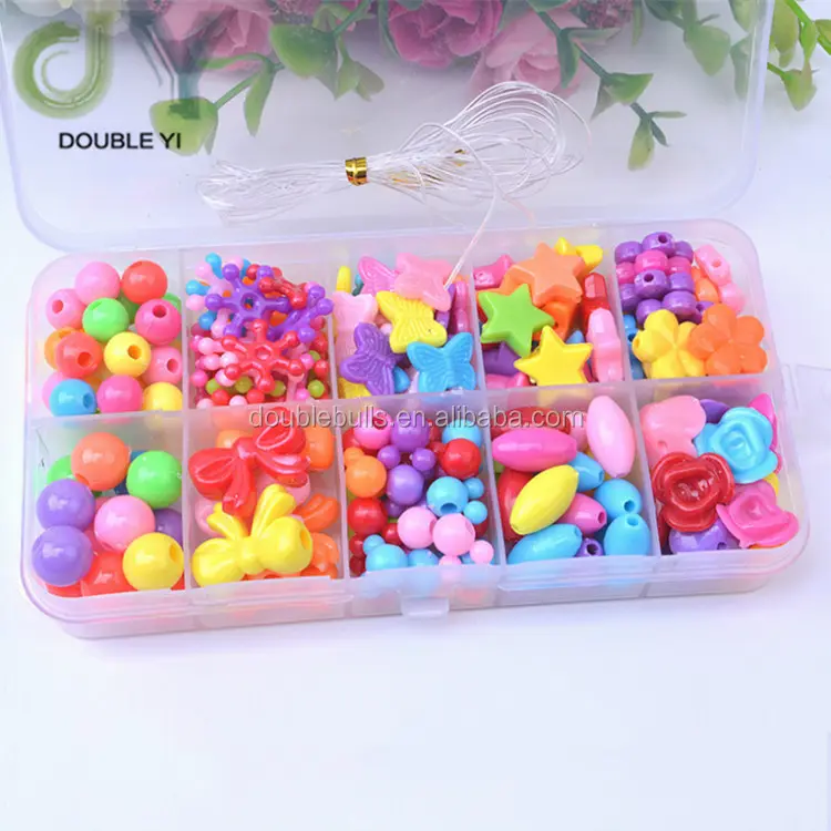 Gadis DIY Perhiasan Membuat Kit-Anak-anak Snap Beads Perhiasan DIY Set Membuat Kalung