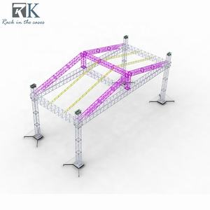 Estructura de Iluminación de Aleación de Aluminio, Techo Piramidal de 290x290 mm, Sistema de Escenario F34 Compatible con Truss Plateado - Product Image 1