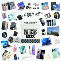 Boîte Mystère Chanceuse Produit Électronique 3C 100% Surprise Nouveau Cadeau de Noël Nouveauté Aléatoire Téléphone Montre Écouteurs Tablette Ordinateur Portable