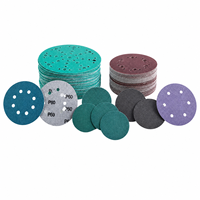 Disque abrasif en céramique violet de 5 pouces avec fixation auto-agrippante pour ponçage automobile, personnalisable OEM
