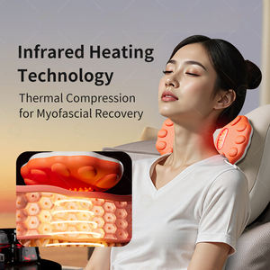 2025 nuevo masajeador de cuello Popular alivio del dolor 5D amasado Shiatsu calefacción cuello hombro espalda cuerpo masaje cojín - Product Image 6