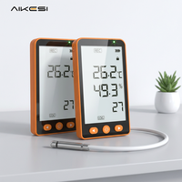 Enregistreur de données numérique de température et d'humidité AIKESI GSP-70/GSP-80 Pro avec écran LCD, communication USB, résolution 0,1°C et sonde étendue