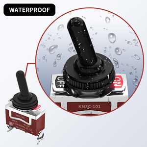 สวิตช์แบบกด 12V สำหรับงานหนัก 30 แอมป์ SPST เปิด-ปิด 2 ขา สำหรับเรือ พร้อมขายึดอะลูมิเนียมและฝาครอบกันน้ำสำหรับยานยนต์ - Product Image 4