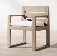 Ensemble de table et chaises de salle à manger en teck imperméable moderne pour l'extérieur, 6 à 10 places, pour villas, jardins, restaurants
