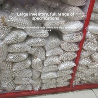 Perles de coquillages des mers du Sud à trous ronds de 2-20 mm, perles de coquillages blancs en vrac pour colliers faits main, origine Yiwu, sans certificat