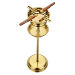 Cendrier en métal poli au design élégant, forme ronde classique avec support, cendrier sans fumée pour cigarettes, tailles personnalisables - Product Image 5