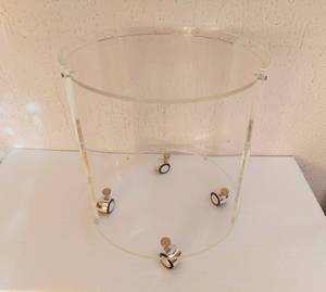 Xe Đẩy <span class=keywords><strong>Lucite</strong></span> Cổ Điển Quầy Bar Cà Phê Acrylic 70S Plexiglass Bàn Bar - Product Image 2