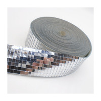 Autocollants miroir, mosaïque de verre, 5x5 mm, autocollants boule disco, miroirs argentés, dorés, or rose