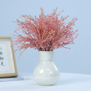 ช่อดอกไม้ประดิษฐ์สีชมพู Ruilisi สำหรับตกแต่งงานแต่งงานและบ้าน - Product Image 1