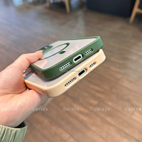 Coque de Téléphone Magnétique de Luxe pour Hommes et Filles avec Support et Protection d'Objectif, Étuis de Téléphone Portable Ciblés pour iPhone 17 Pro 16 Pro Max