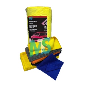 40x40 Multi-Purpose for Car Polishing <b>Towel</b> High-low Pile <b>Microfiber</b> <b>Towel</b> 36Piece 16*16 Inch Car Cleaning Cloth - Product Image 1