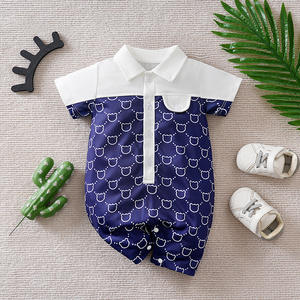 Groothandel Baby Romper Unisex 100% Katoen voor Herfst/Lente Zomer, Gentleman Stijl Kinderkleding - Product Image 6