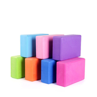 Brique de yoga en EVA haute densité, légère, support stable, bords arrondis, couleur personnalisée, faible MOQ, bloc de yoga