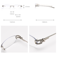 Lunettes de soleil en métal de haute qualité, polarisées UV400, ultra fines, minimalistes, légères, pour le bureau, les affaires et le quotidien
