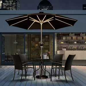 <span class=keywords><strong>Parasol</strong></span> de jardin extérieur marché café hôtel restaurant <span class=keywords><strong>parasol</strong></span> solaire led <span class=keywords><strong>parasol</strong></span> avec chargeur USB - Product Image 3