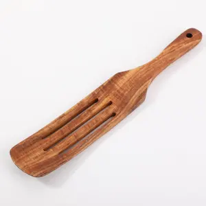 Espátula multifuncional para servir de madera Heat-Resista, utensilios de cocina de madera, espátula para cocinar