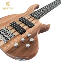 Guitare électrique à 6 cordes, corps en bois de zèbre et okoumé de 43 pouces, manche en érable canadien pour débutants et performances sur scène