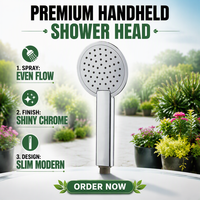 Pommeau de Douche Moderne TM-3021 en Promotion Usine avec Haute Pression et Économie d'Eau, Finition Chromée pour Salle de Bain, Garantie 2 Ans