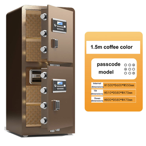 Hộp An toàn hai cửa lớn 1.5M với hộp mật mã mô hình vân tay cho Hộp An toàn văn phòng tại nhà - Product Image 5
