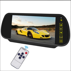 Moniteur de rétroviseur de voiture 7 pouces pour dropshipping Shopify, avec double entrée vidéo et fixation par clip pour la marche arrière - Product Image 3
