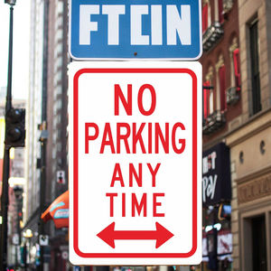 Señal de no Estacionamiento de <span class=keywords><strong>zona</strong></span> de remolque con flecha-Señal de aluminio de prohibición de estacionamiento en cualquier momento - Product Image 6