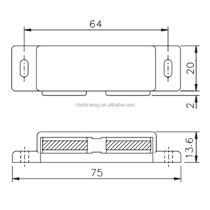 Quincaillerie de <span class=keywords><strong>fermeture</strong></span> magnétique à double porte Loquets de porte Fermeurs d'armoires pour le salon Loquets de mobilier scolaire extérieur (lot de 3) - Product Image 2