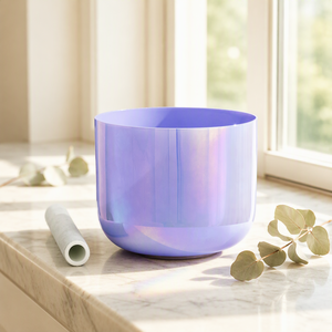 Cuenco Cantante de Cuarzo Alquímico Jinfang 432/440Hz, Cuarzo de Alta Pureza para Meditación y Sanación por Sonido - Product Image 1