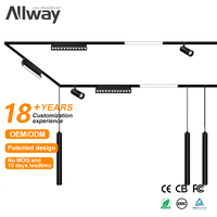 Luces de Riel COB Modernas, 3CCT, Inteligentes, de Alto Brillo, Sistema Magnético Profesional, 48V, Empotrables o de Superficie, para Tiendas y Salas de Exhibición