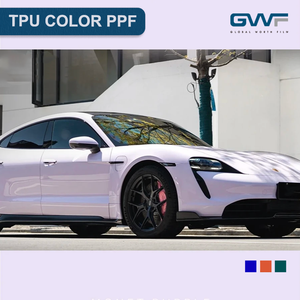 Film de protection de véhicule GWFFILM Color Ppf Tpu Morandi Purple TPU PPF auto-réparant anti-rayures, rouleaux de film de protection pour voiture - Product Image 1