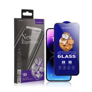 Heybingo 0.4mm 9D 9H Độ cứng chống vân tay rõ ràng kính cường lực điện thoại di động bảo vệ màn hình cho iPhone 13 14 15 16 Pro Max - Product Image 3