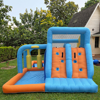 Château gonflable avec pistolet à eau, toboggan aquatique extérieur pour enfants, château gonflable