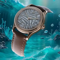 Cadran Analogique Super Lumineux de 38mm en Acier Inoxydable 316L Logo Personnalisé NH35 Mouvement Automatique Montre-Bracelet de Luxe pour Dames Bande de 20mm