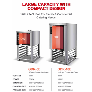 <span class=keywords><strong>Four</strong></span> de boulangerie à convection électrique à usage commercial 13.2kw 220V/380V haute productivité pour la cuisson de la pizza et du pain - Product Image 6