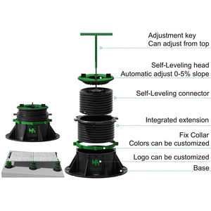 Pies de nivelación ajustables autonivelantes de diseño moderno, Pedestal de PP para pavimentación de terraza, accesorio de suelo para hoteles y apartamentos - Product Image 1