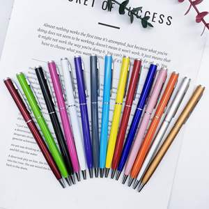 Colorful Metal Slim Ballpoint <b>Pens</b> Aluminum Customized Hotel Advertising Signature Roller <b>Pen</b> Wholesale - Product Image 1