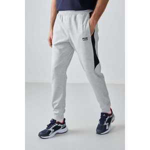 Pantalon de survêtement gris pour homme, coupe standard, taille élastique, décontracté, respirant, style jogging - Product Image 4