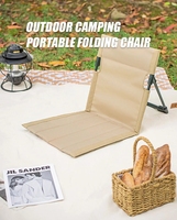 Chaise pliante portable d'extérieur légère en aluminium pour camping, stade, plage, tapis de sol, utilisation en salle de sport, écologique