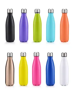 ขวดน้ำสแตนเลสทรงโคล่าสำหรับเล่นกีฬาและกิจกรรมกลางแจ้ง ลดราคาพิเศษ - Product Image 3