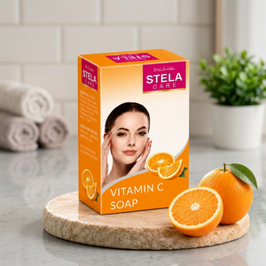 Jabón en Barra con Vitamina C Stela Care, Jabón de Baño de Limpieza Suave para el Cuidado Personal Diario, Limpieza e Higiene Refrescantes para la Piel - Product Image 3