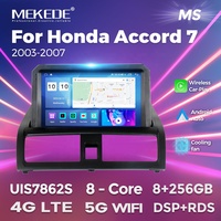 MEKEDE MS Android 8core 8 + 128G Car-play voiture audio android pour Honda Accord 7 2003-2007 autoradio colling ventilateur auto système audio