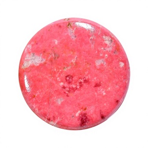 พลอยพลอยพลอยสีชมพู100% อัญมณีทรงกลมพลอย Cabochon สีชมพูขนาด81 35X35X6มม. IK-219อัญมณี6มม. สำหรับเครื่องประดับ - Product Image 1