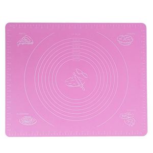Tapis de cuisson rectangulaire en silicone de qualité alimentaire extra épais, antiadhésif, avec mesures et rebords surélevés - Product Image 4