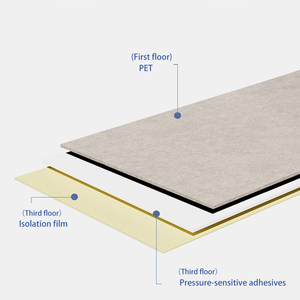 Dễ dàng cài đặt tự dính cảm thấy Bảng điều khiển Peel-Off cảm thấy gạch âm thanh tái sử dụng dính cảm thấy Bảng điều khiển âm thanh hấp thụ âm thanh cảm thấy Bảng điều khiển - Product Image 5