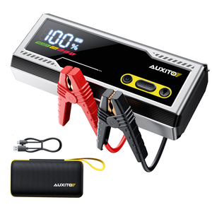 AUXITO T5 Démarreur de batterie portable 20000mAh 12V avec affichage numérique, chargeur de batterie de voiture avec sortie USB-A et pinces - Product Image 1