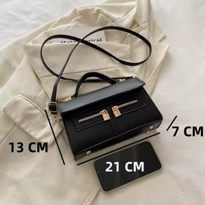 2025 Lady Fashion PU Leather Women's Star Pattern <b>Crossbody</b> <b>Messenger</b> <b>Bag</b> with Zipper Closure - Product Image 2