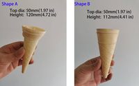 Machine à fabriquer des cornets et des coupelles à glace commerciaux - Glace molle 4 moules